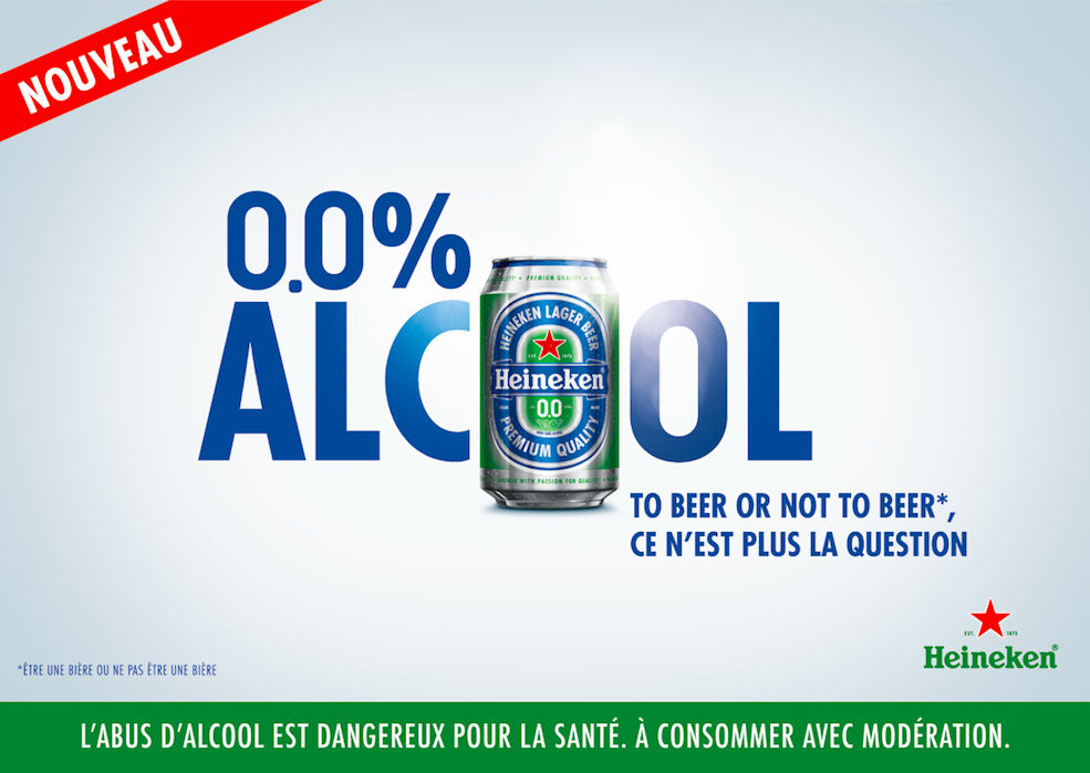 visuel publicitaire heineken 0.0