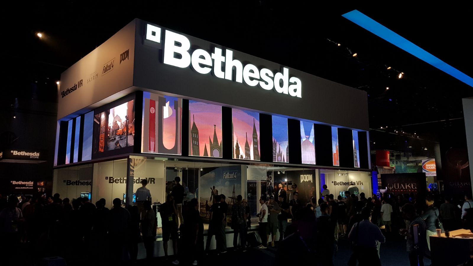 Stand Bethesda E3 2017 avec logo