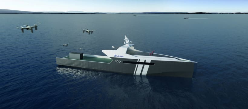 concept bateau autonome patrouille militaire roll royces