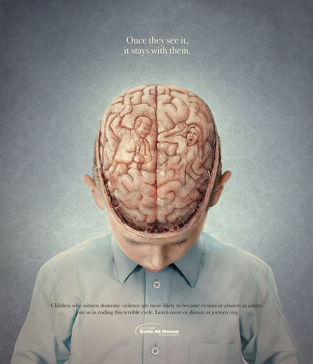 cerveau denfant gardant lagression de sa mere en tete
