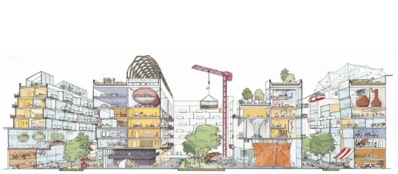 croquis du futur quartier quayside a toronto