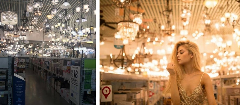 avant apres au rayon lumiere