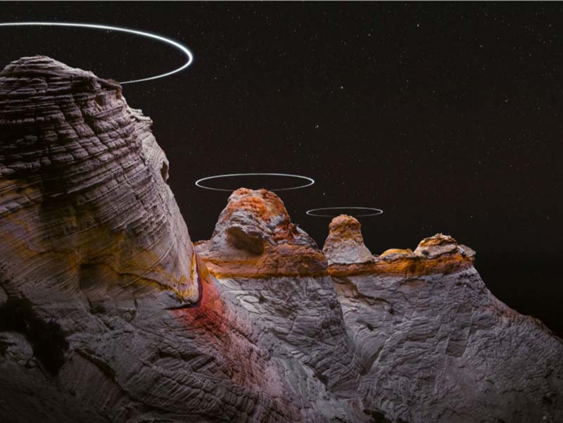 drone art halo lumière reuben wu photo