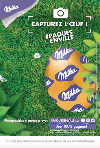 affiche milka pâques 2018