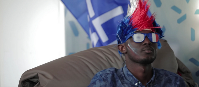 bleus supporter de foot