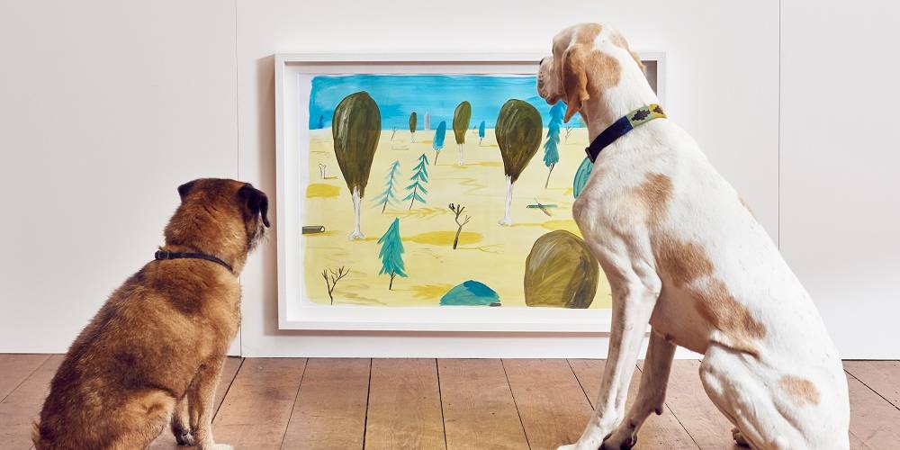Contemporary art exhibition just for dogs Contemporary art exhibition just for dogs