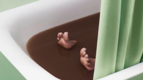 baignoire chocolat