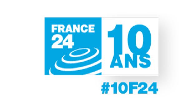 france24 10 ans logo france24 10 ans logo