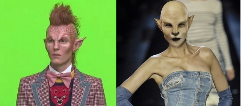 Gucci alien défilé alien gucci