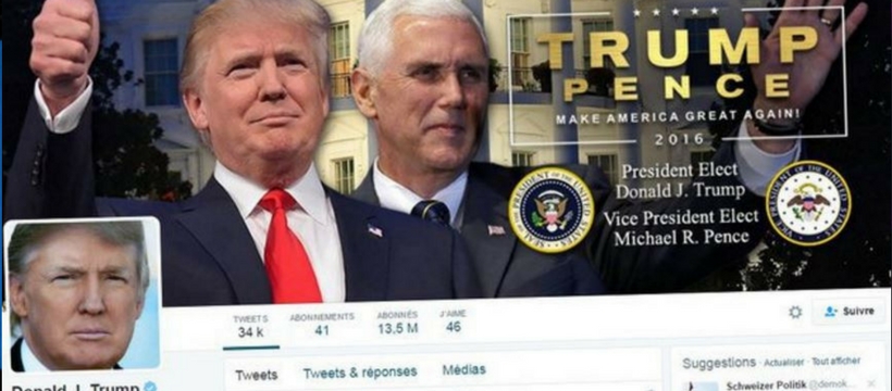 Trump twitter Trump réseaux sociaux