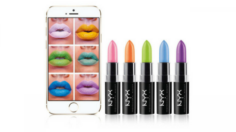 smartphone rouges à lèvres