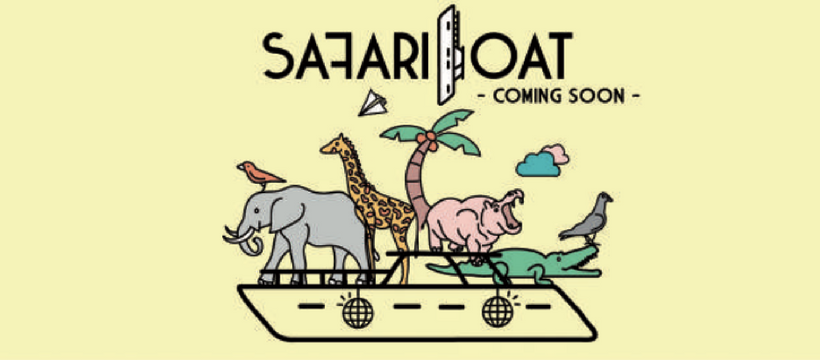 safari boat badaboum logo safari boat