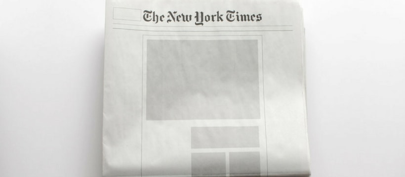 New-York-Times-vide Le New York Times vide de contenu