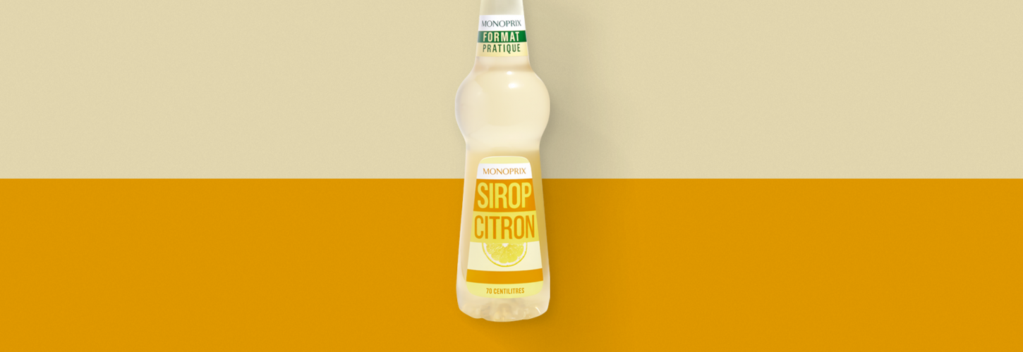 Sirop-citron-Monoprix Sirop de citron Monoprix