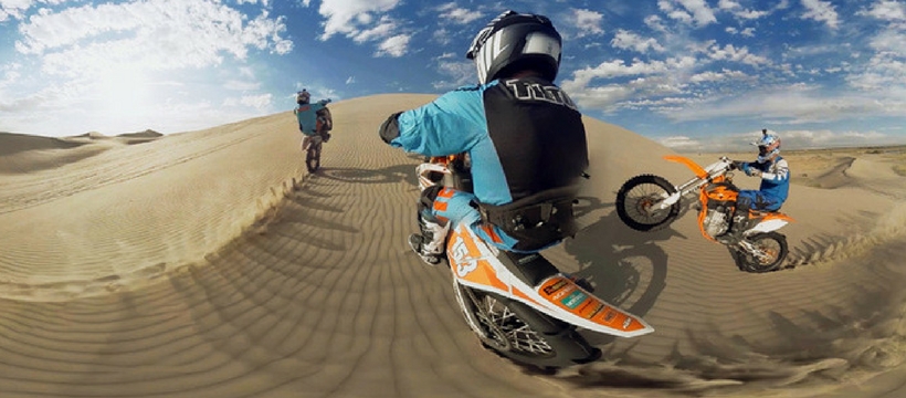 Vidéo-360-degrés Vidéo 360° moto