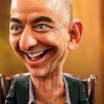 Caricature Jeff Bezos