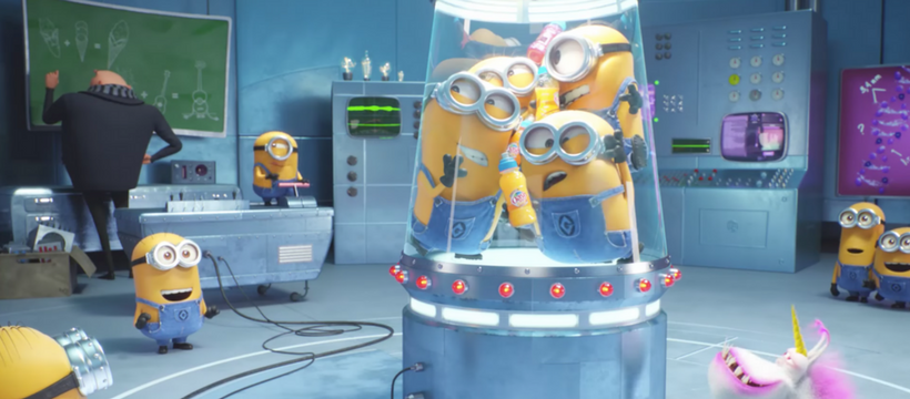 group m minions oasis Publicité Oasis x Moi, moche et méchant 3
