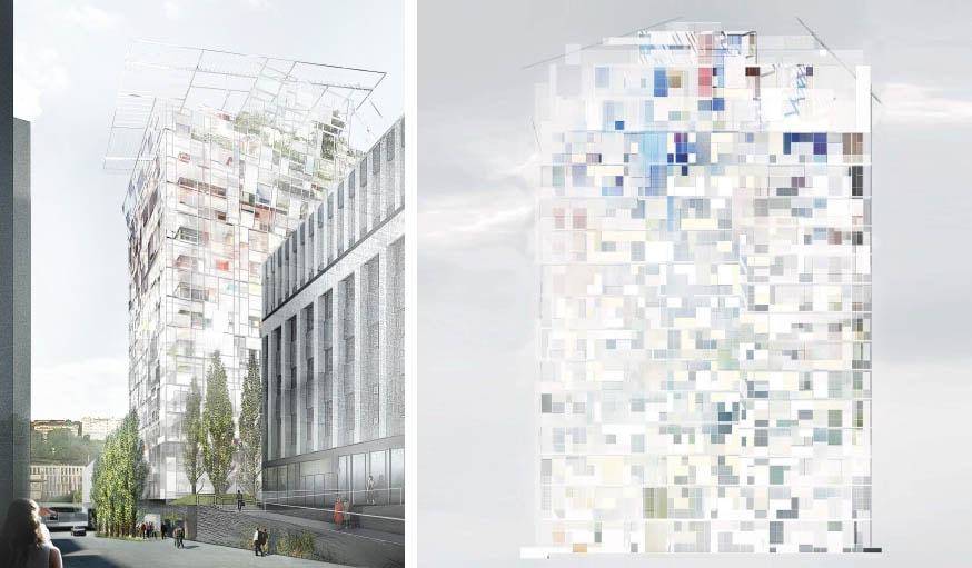 concept de la tour ycone de Jean Nouvel