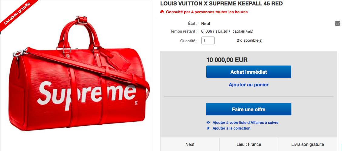 supreme1 Supreme sur eBay