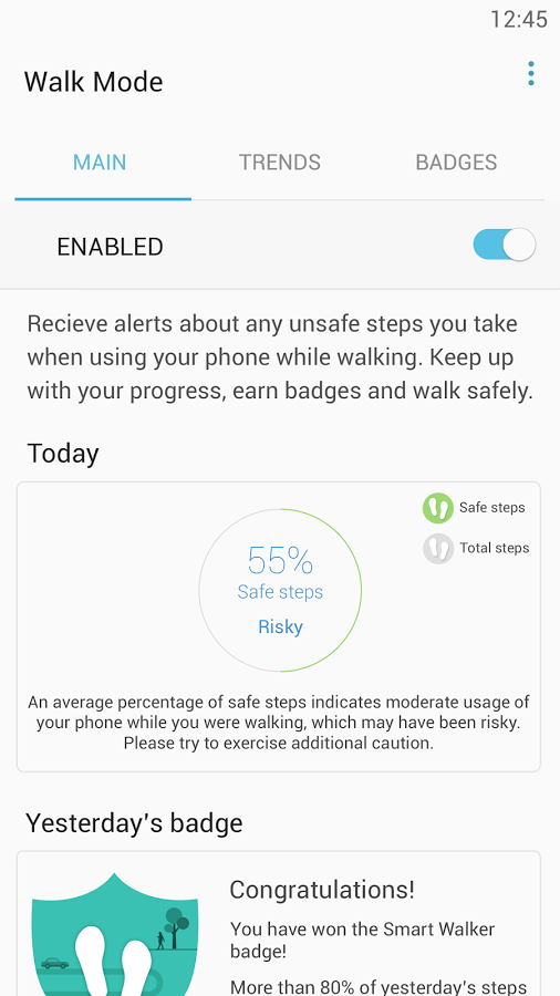 Walk Mode explications