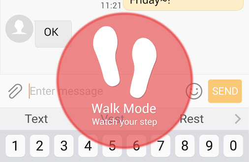 walk mode Walk Mode steps