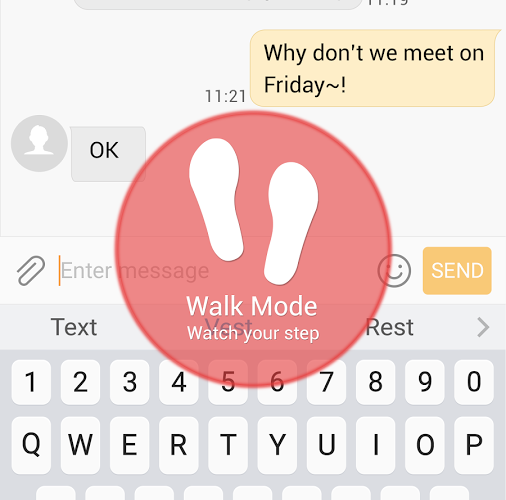 walk mode Walk Mode steps