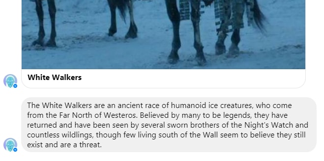 White Walkers Game of Thrones