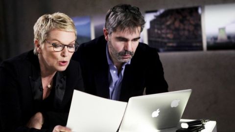 Elise Lucet et le directeur de la rédaction de Cash Investigation