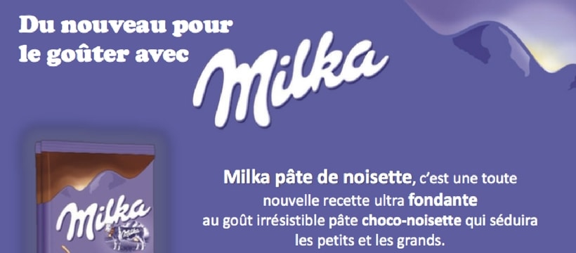 Milka pate de noisette Milka pate de noisette