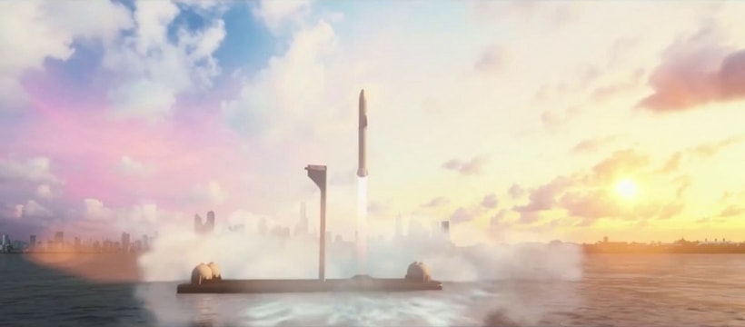 5 actu tech lune bfr Big fucking rocket Elon Musk