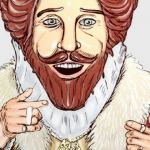 Illustration avec les mascottes de Burger King, McDonald's et Wendy's