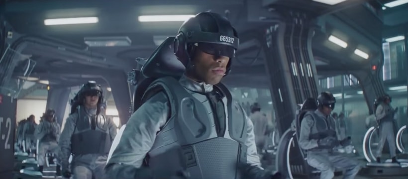 entertainment extrait de la bande d'annonce de ready player one, de Steven Spielberg