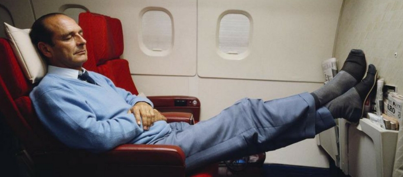 Jacques Chirac Jacques Chirac se repose dans lavion