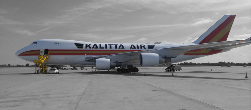 avion affrété par Tidal pour envoyer des vivres à Porto Rico