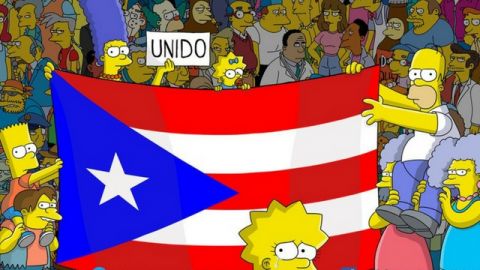 les simpsons soutiennent porto rico