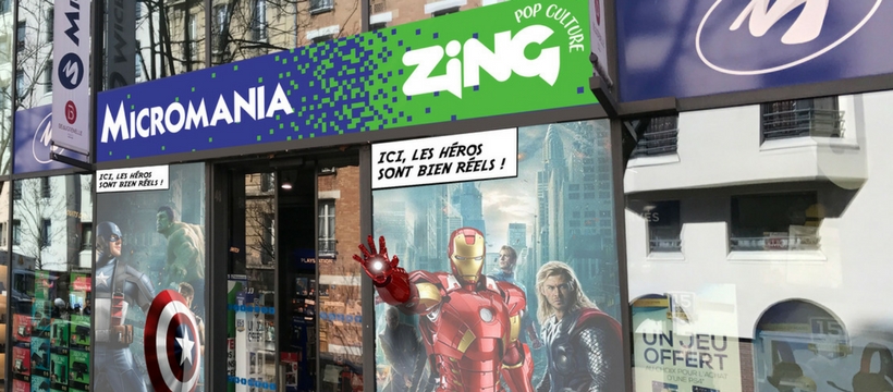 micromania zing devanture d'un micromania zing