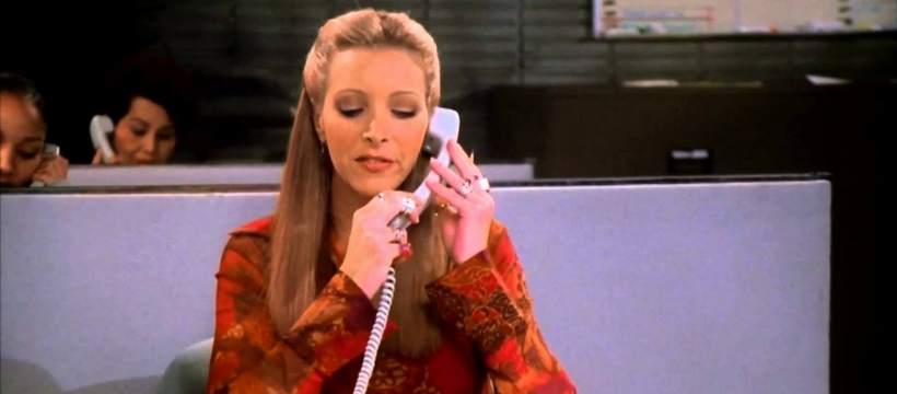 organisation travail ringard phoebe de friends au téléphone