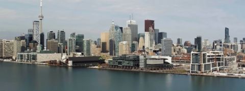 Toronto Sidewalk photo du lac ontario a toronto