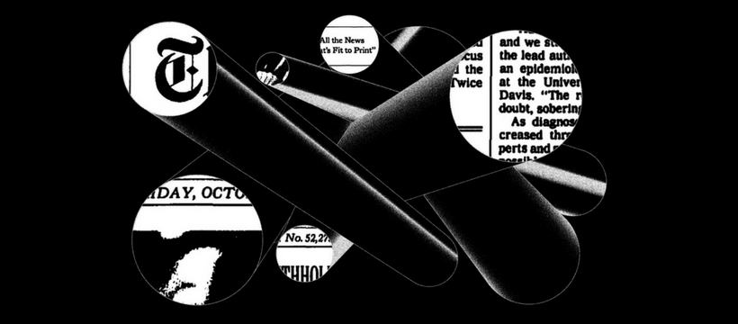 5 news medias times The New York Times illustration graphique pour l'annonce dark web