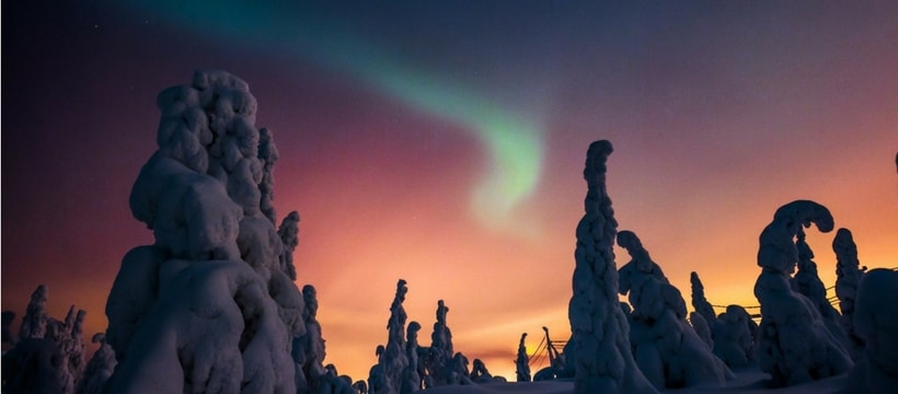 Aurores Boreales Des aurores boréales en Finlande