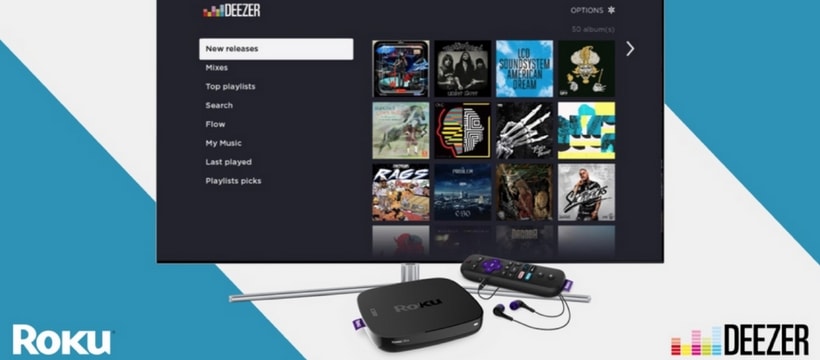 Deezer Roku image dune tele raccordee a deezer via roku