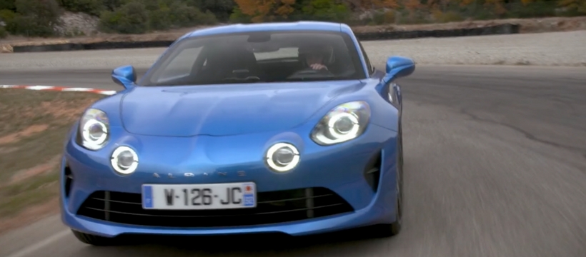 Alpine voiture bleue Alpine