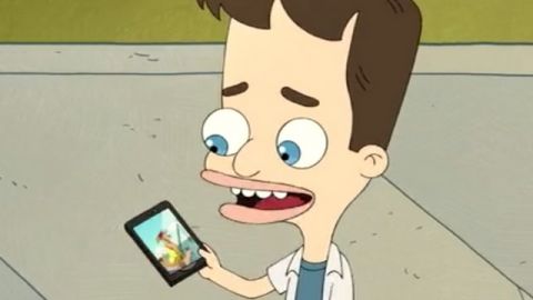 enfant avec téléphone