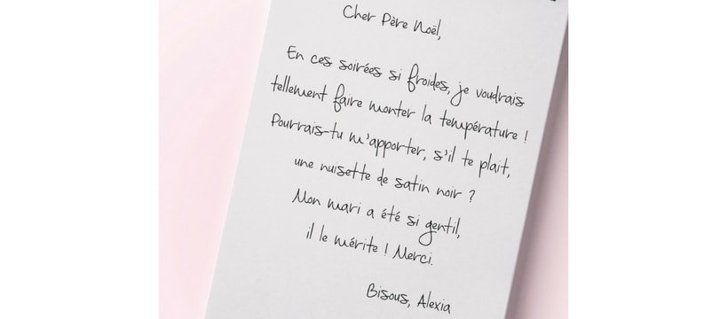 Dorcel WeareAddict lettre dune femme au pere noel