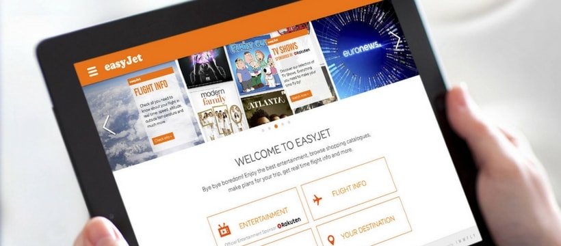 Euronews EasyJet tablette sur lapplication easyjet