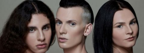 Jecca transgenres mannequins pour une marque de produits de beaute