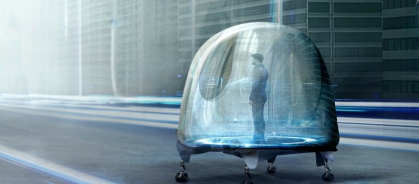 Oiio Car homme dans une capsule roulante