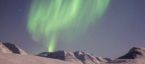 Montagne et effet de style vert