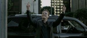 Justin Timberlake jouant Sean Parker dans le film Social Network