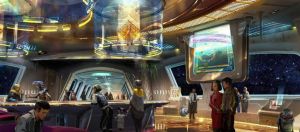 Une illustration du Star Wars resort de Disney
